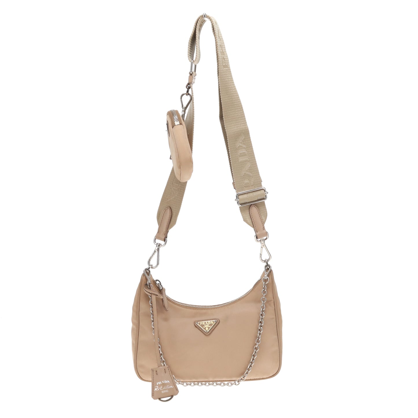 Prada Re-Edition 2005 Beige Re-Nylon Bag