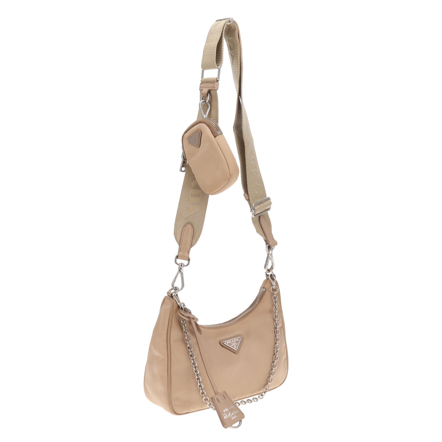 Prada Re-Edition 2005 Beige Re-Nylon Bag
