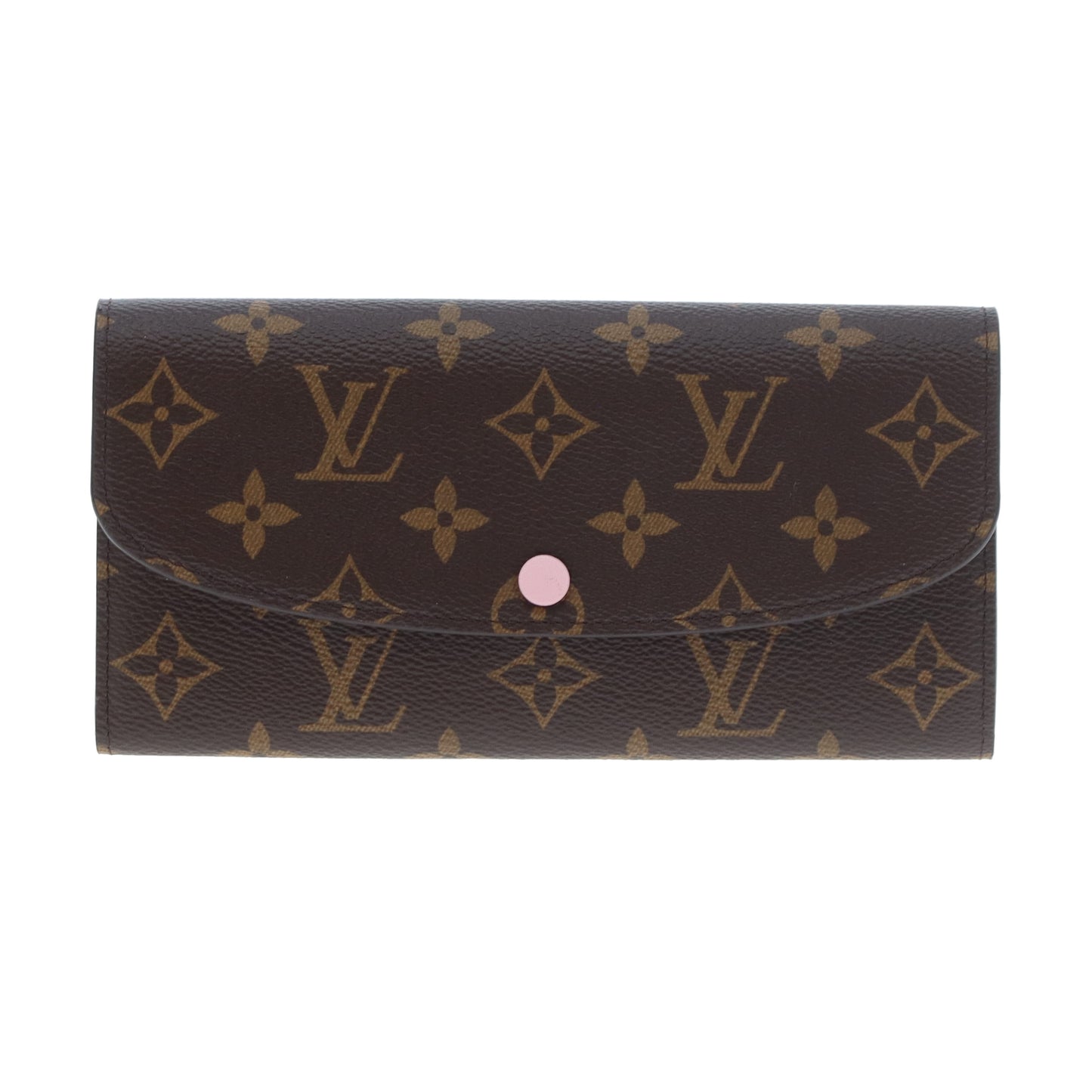 Louis Vuitton Emilie Wallet Damier Ebene and Rose Ballerine (NFID)