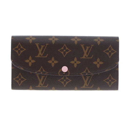Louis Vuitton Emilie Wallet Damier Ebene and Rose Ballerine (NFID)
