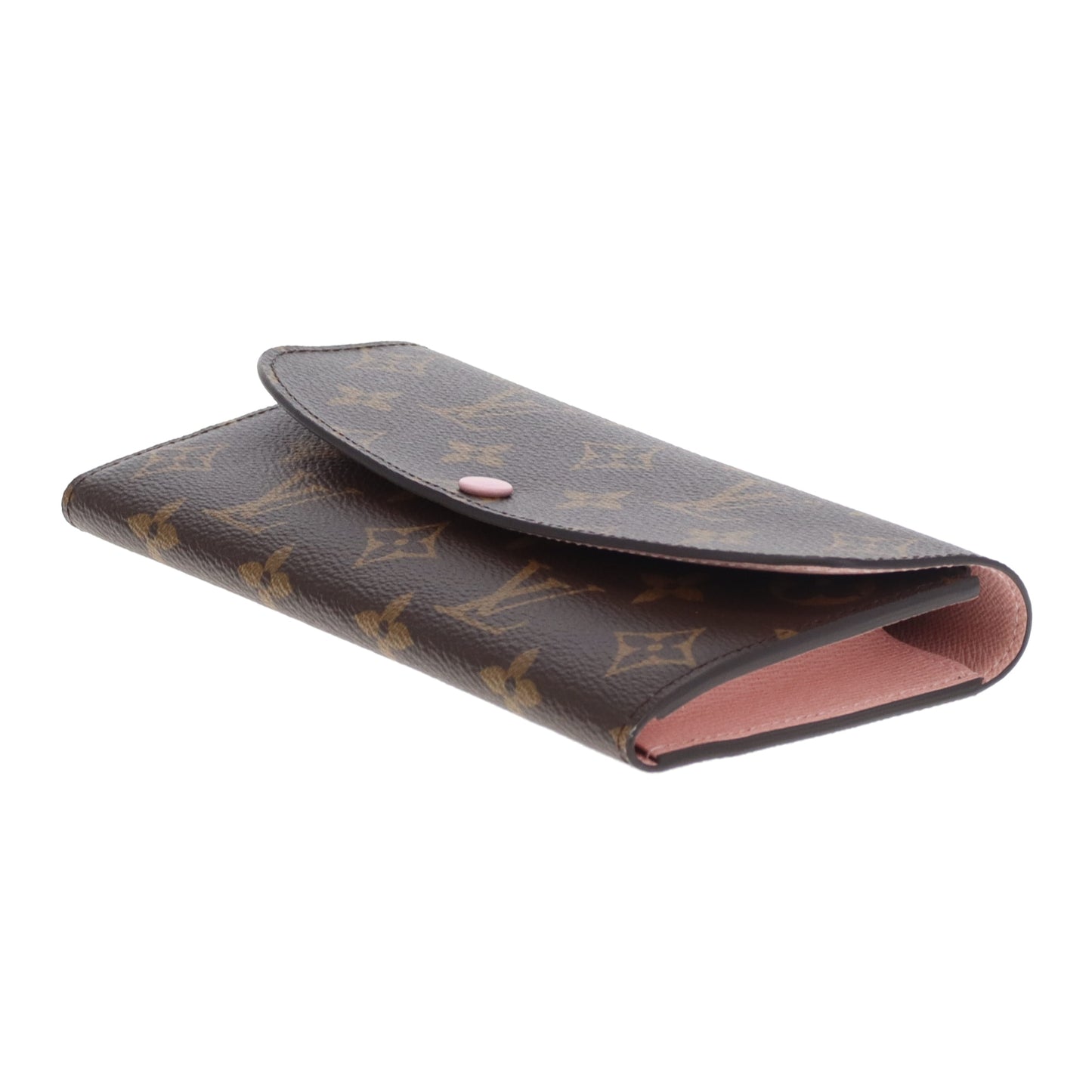 Louis Vuitton Emilie Wallet Damier Ebene and Rose Ballerine (NFID)
