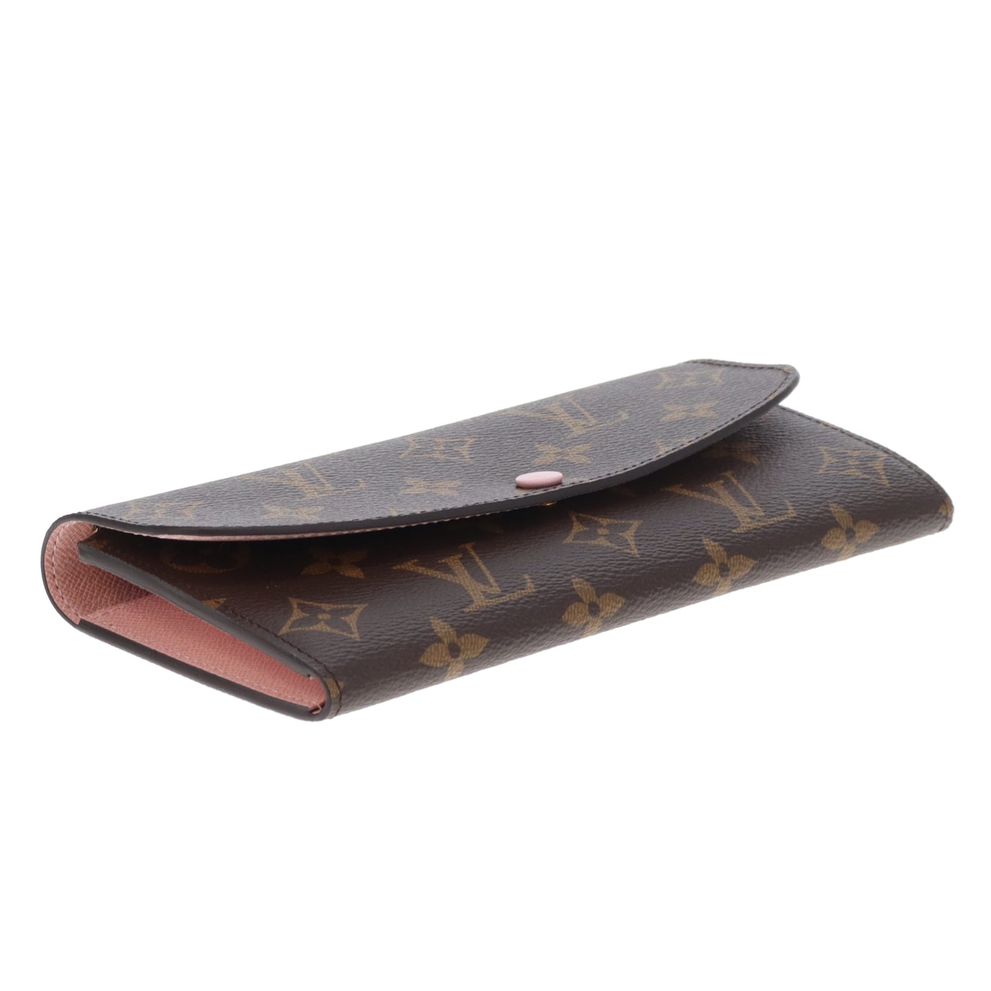 Louis Vuitton Emilie Wallet Damier Ebene and Rose Ballerine (NFID)