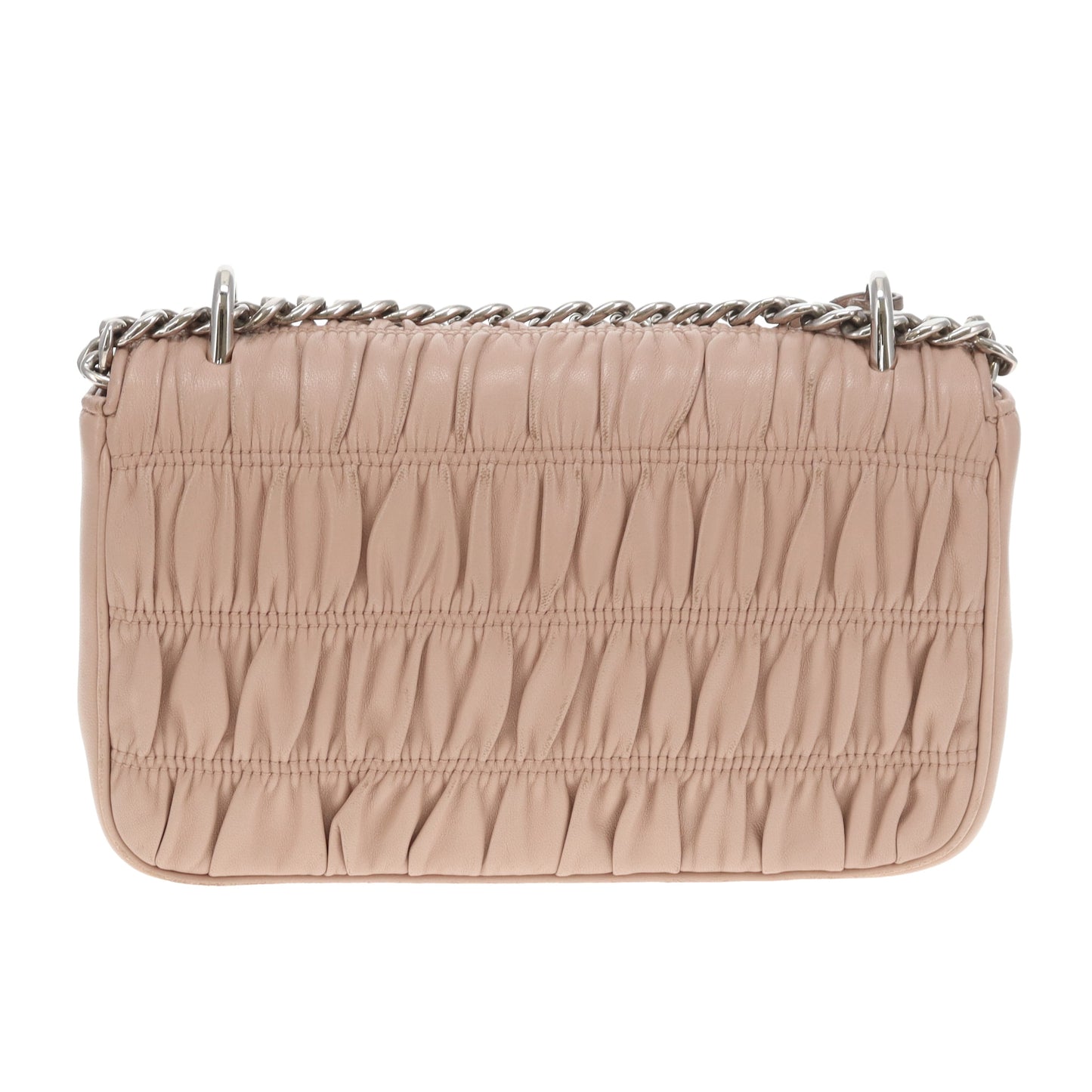 Prada Gaufre Push Lock Shoulder Bag Cammeo
