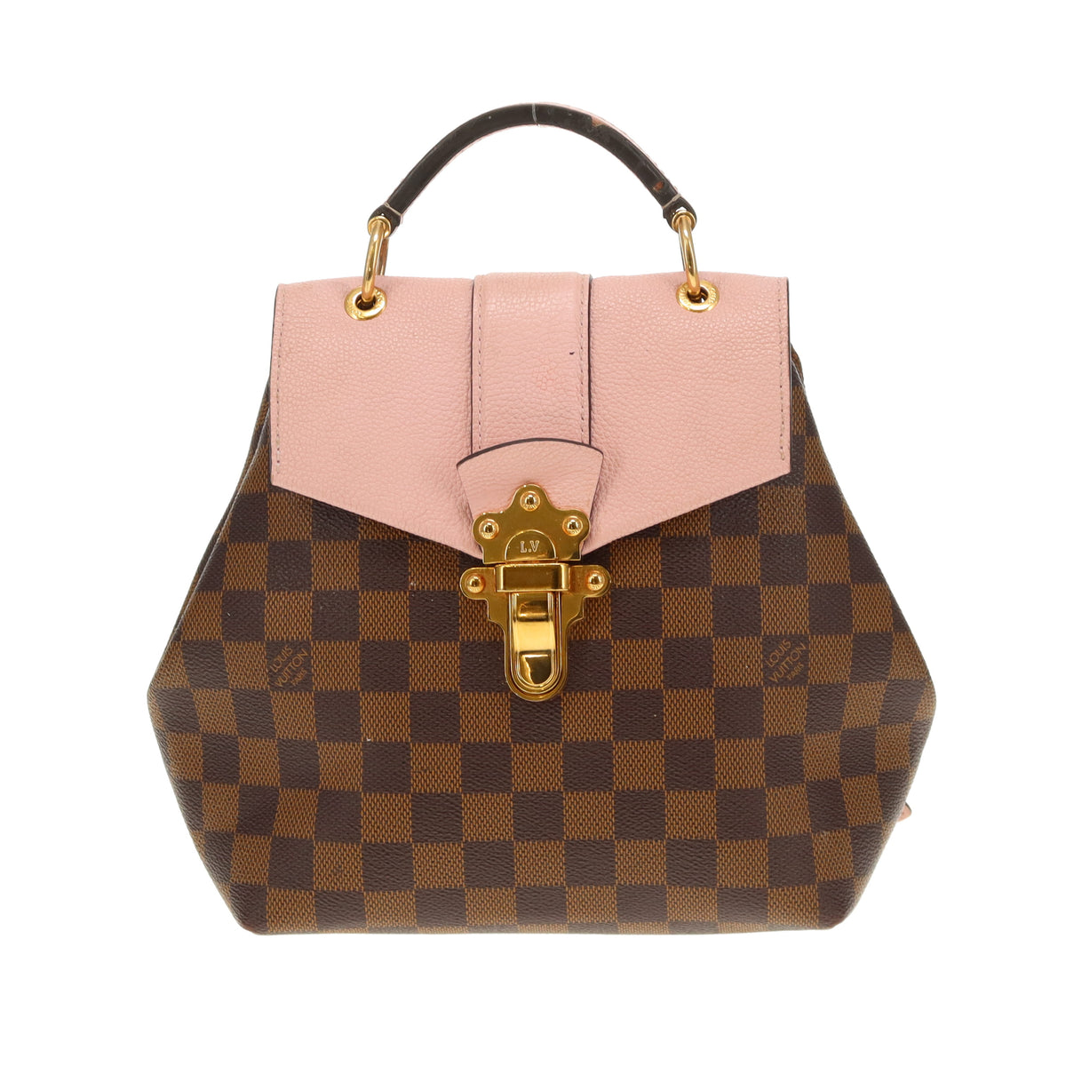 Louis Vuitton Clapton Backpack Damier Ebene and Pink SR0119 - 2019