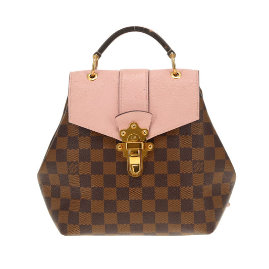 Louis Vuitton Clapton Backpack Damier Ebene and Pink SR0119 - 2019