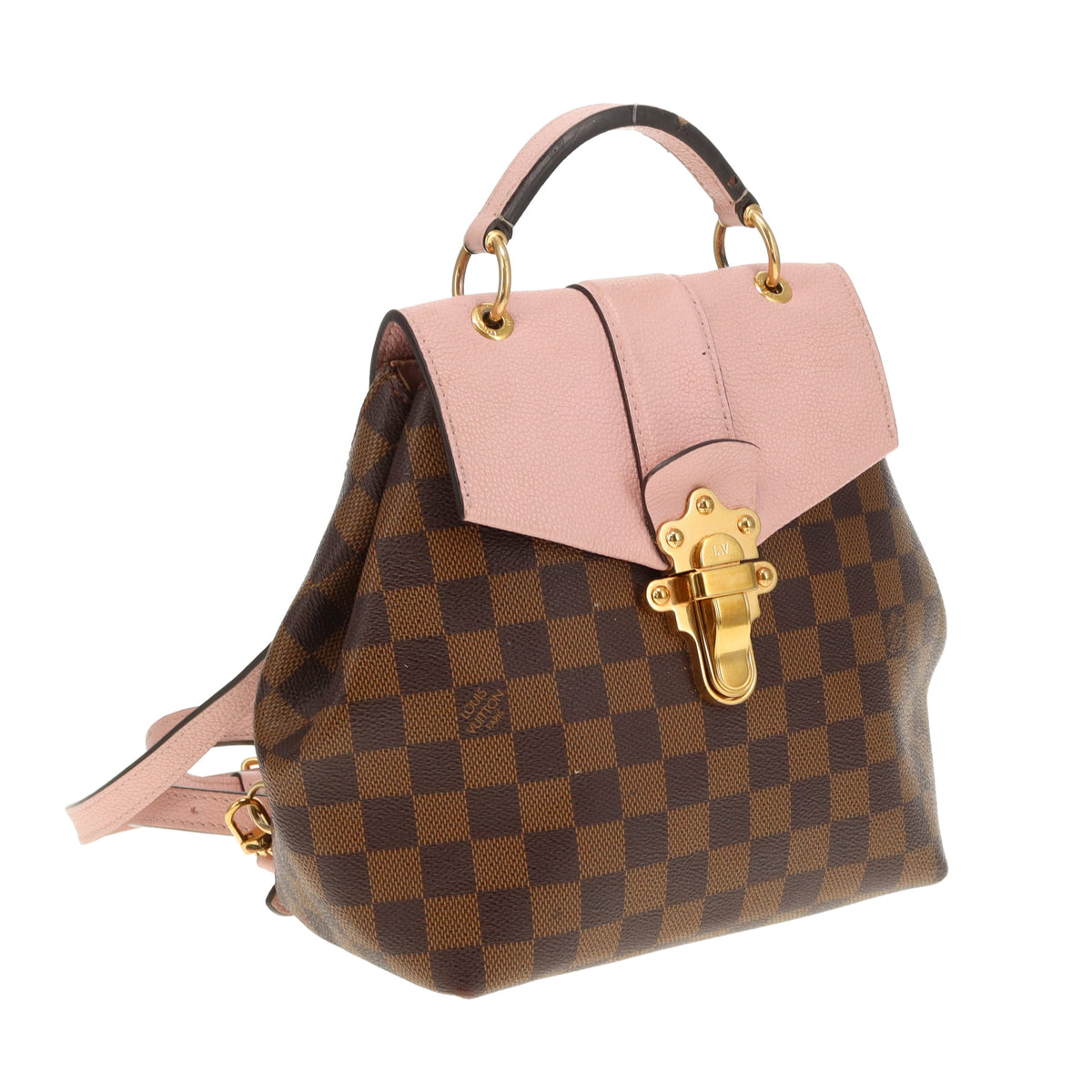 Louis Vuitton Clapton Backpack Damier Ebene and Pink SR0119 - 2019