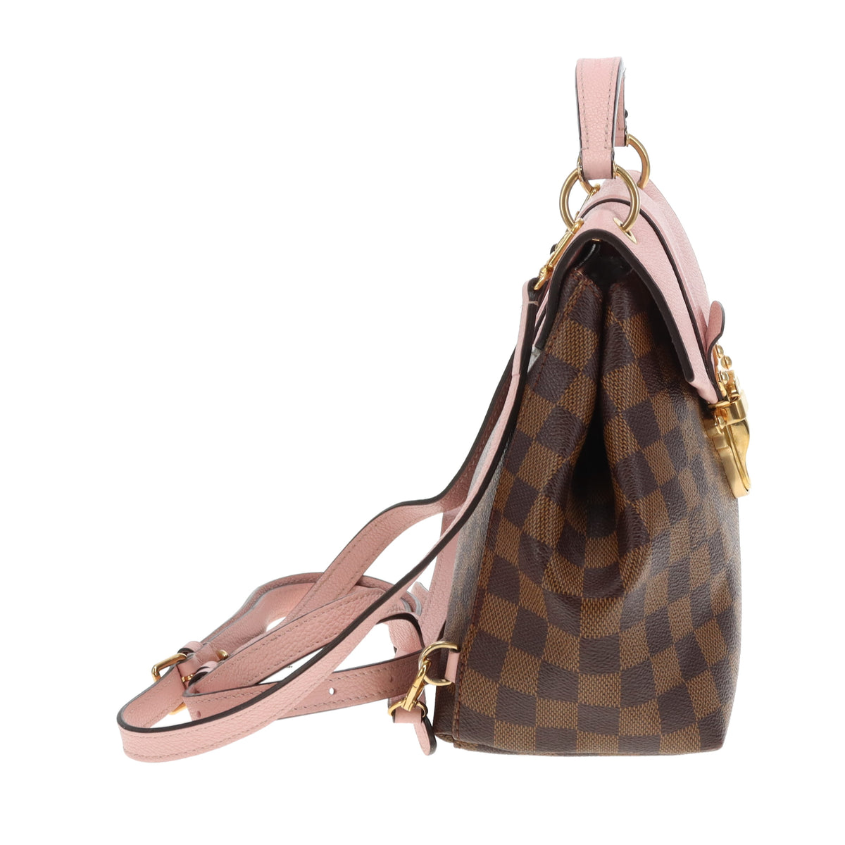 Louis Vuitton Clapton Backpack Damier Ebene and Pink SR0119 - 2019