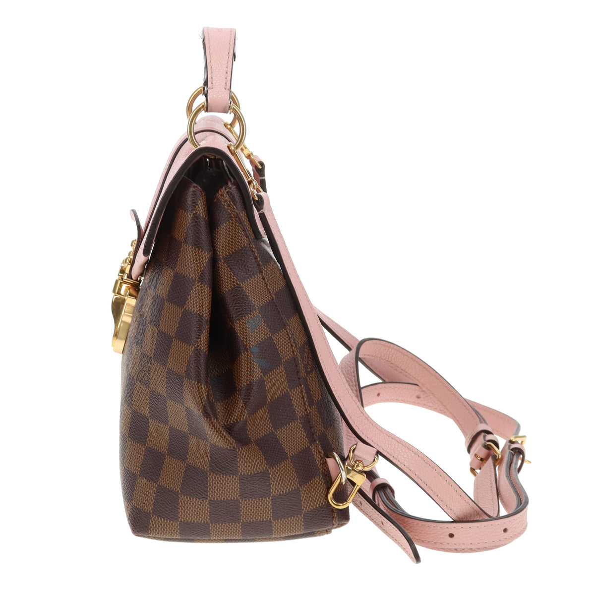 Louis Vuitton Clapton Backpack Damier Ebene and Pink SR0119 - 2019
