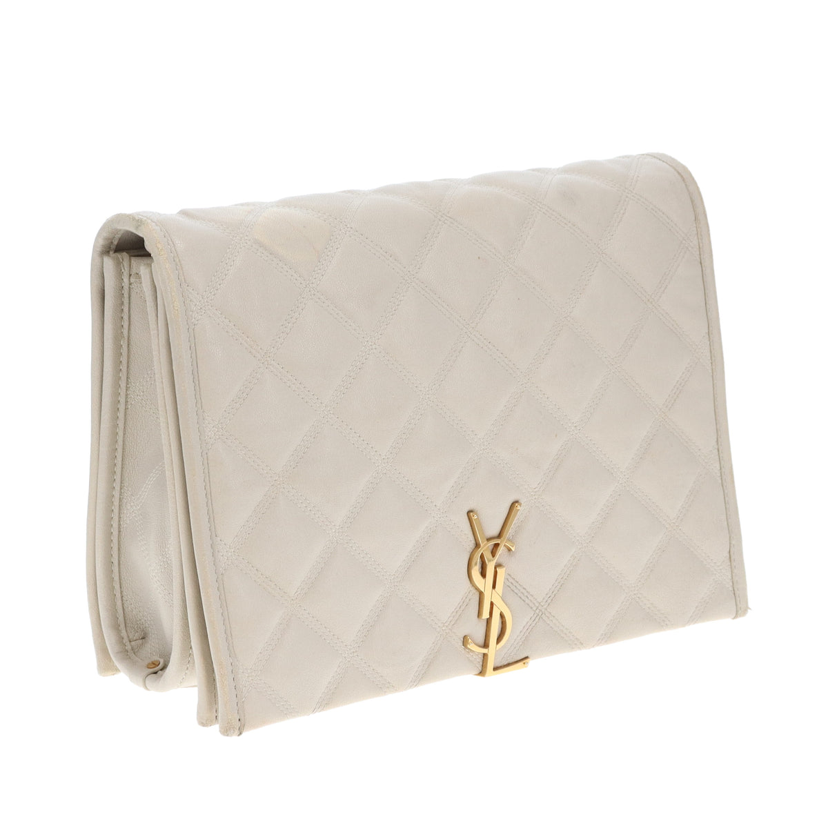 Saint Laurent Becky Chain Bag Ivory GHW 2020