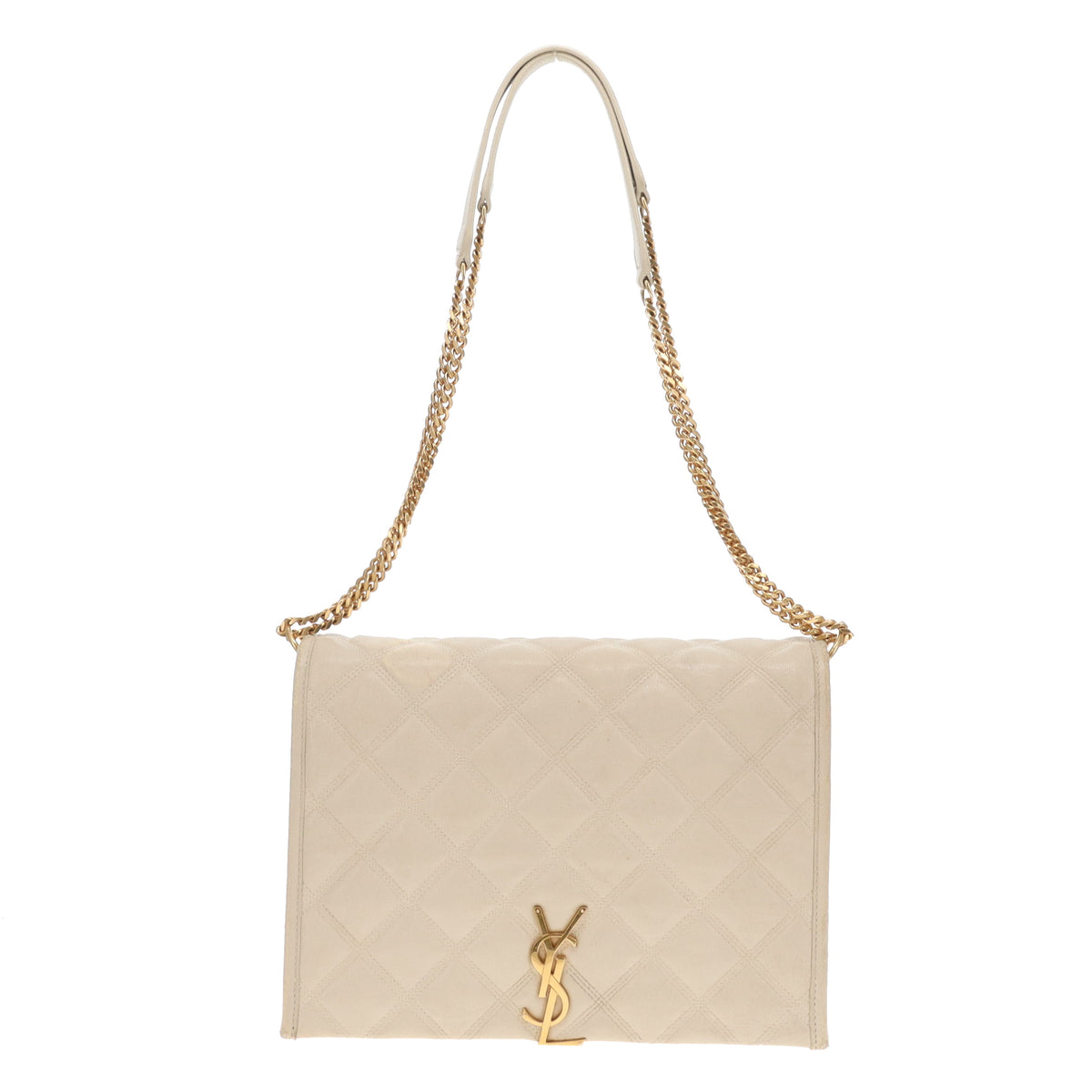 Saint Laurent Becky Chain Bag Ivory GHW 2020