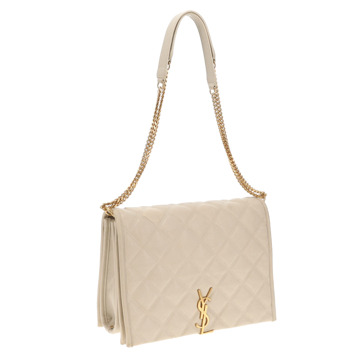 Saint Laurent Becky Chain Bag Ivory GHW 2020