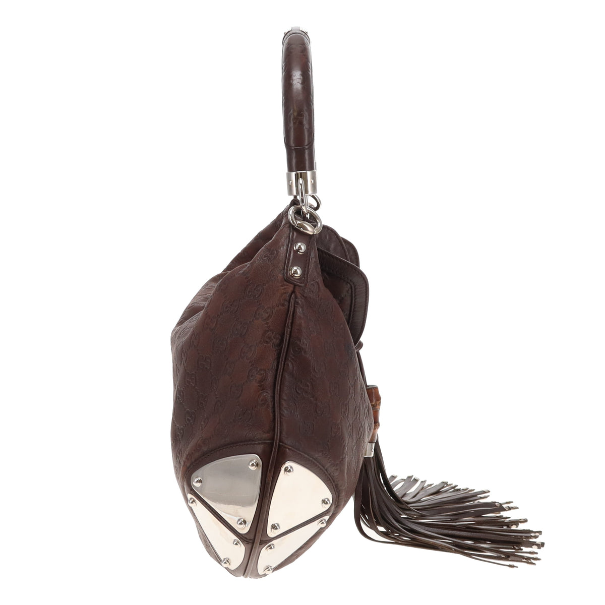 Gucci Indy Hobo Brown Guccissima Vintage