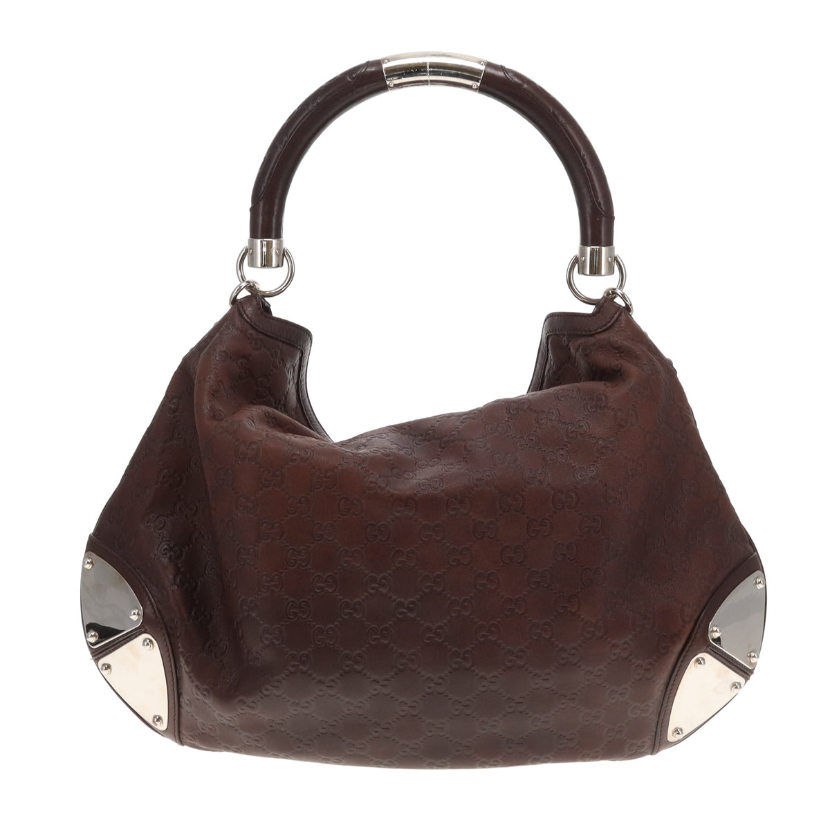 Gucci Indy Hobo Brown Guccissima Vintage