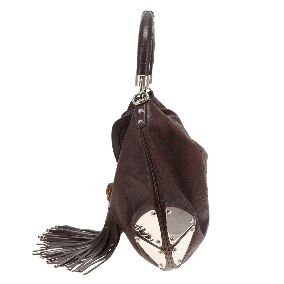Gucci Indy Hobo Brown Guccissima Vintage
