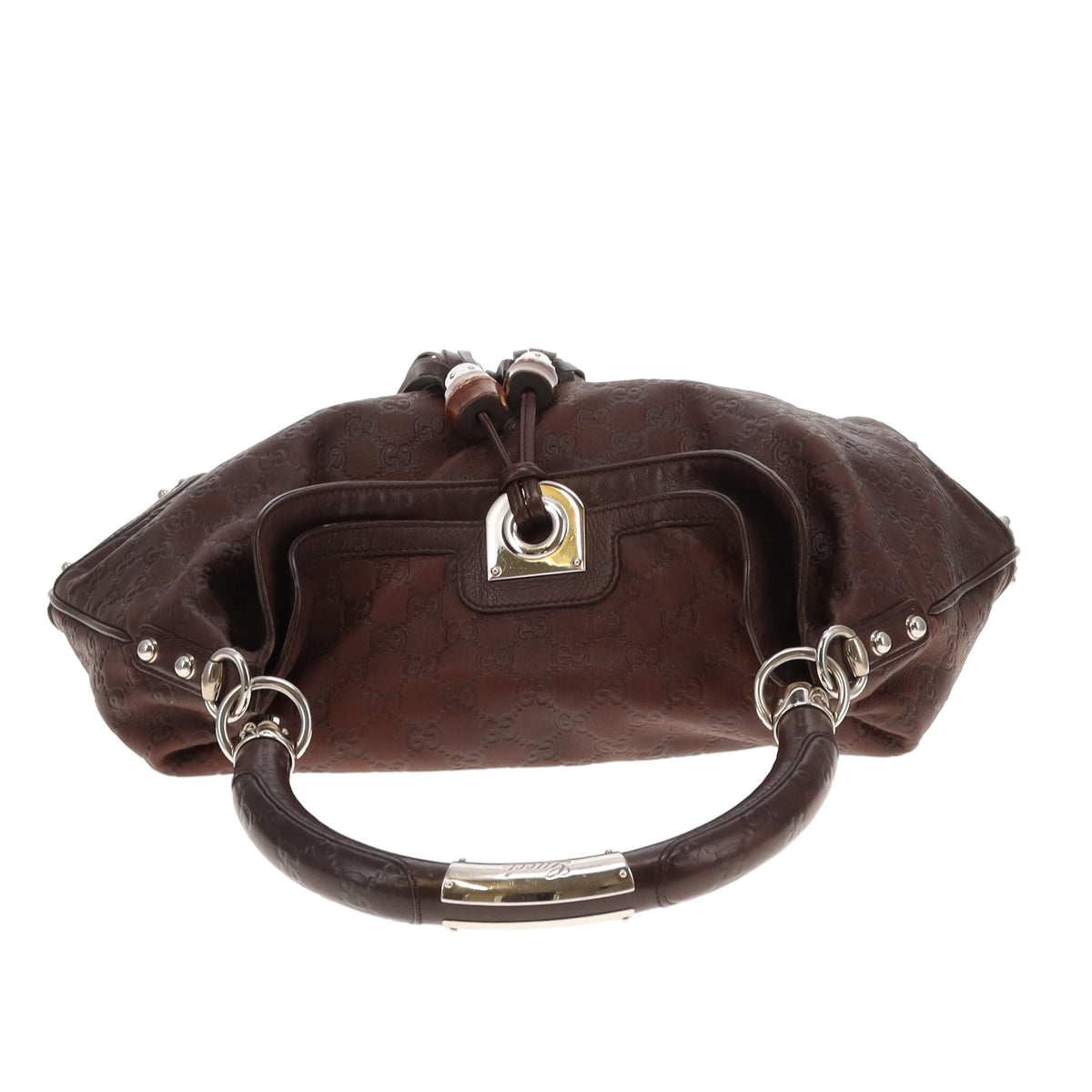 Gucci Indy Hobo Brown Guccissima Vintage