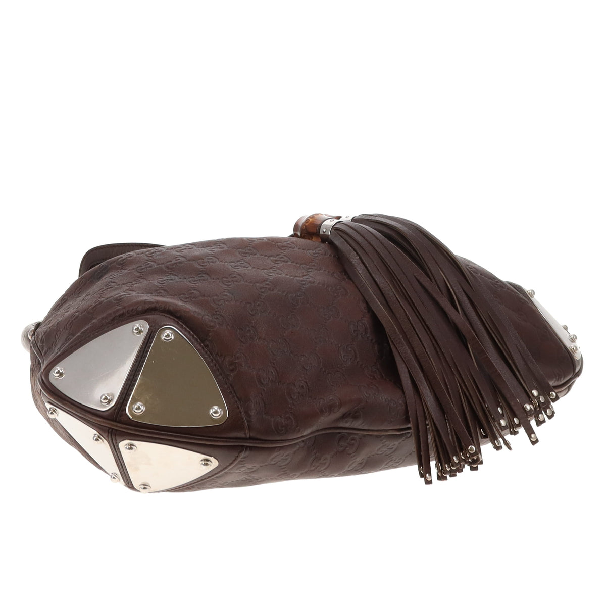 Gucci Indy Hobo Brown Guccissima Vintage