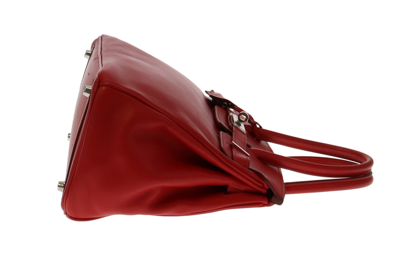 Hermes Rouge Birkin 30 Swift Leather With Palladium Hardware
