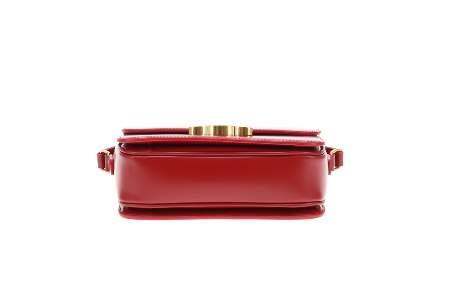 Celine Triomphe Teen Red Shiny Calfskin GHW 2023