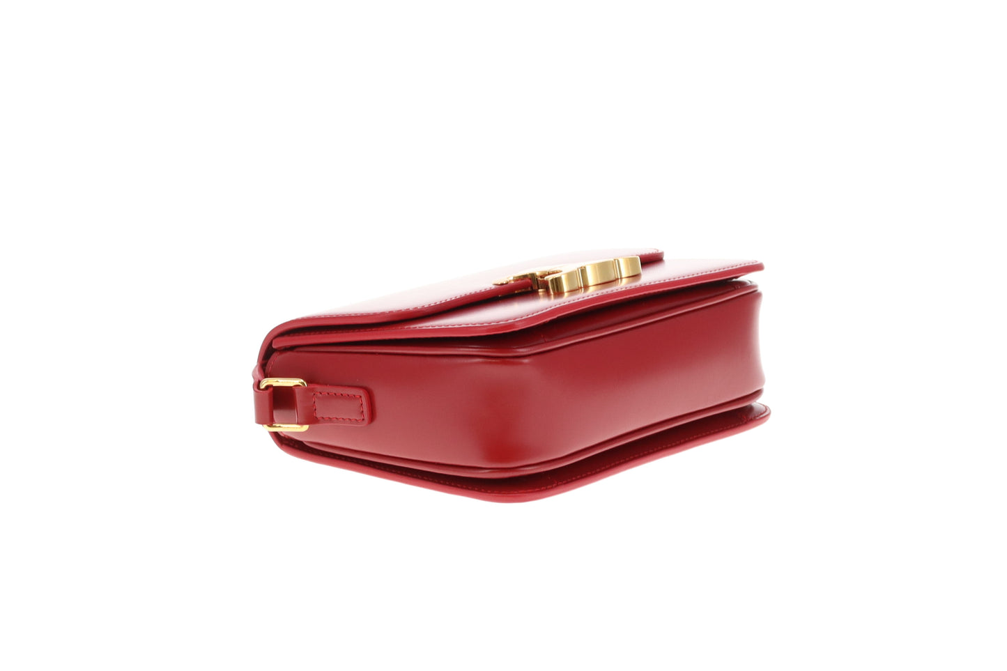 Celine Triomphe Teen Red Shiny Calfskin GHW 2023