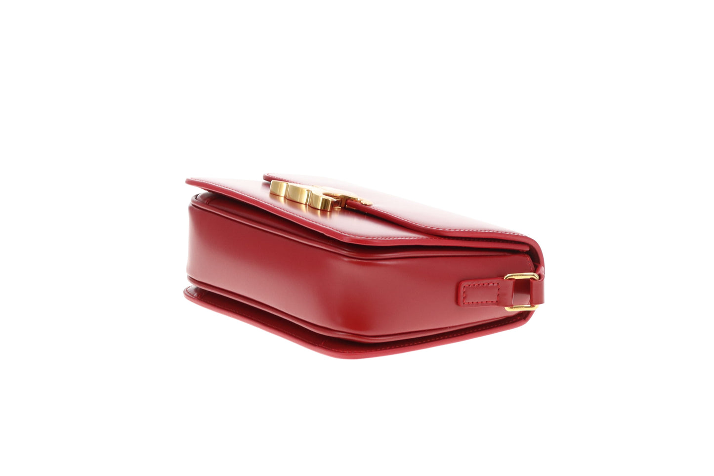 Celine Triomphe Teen Red Shiny Calfskin GHW 2023