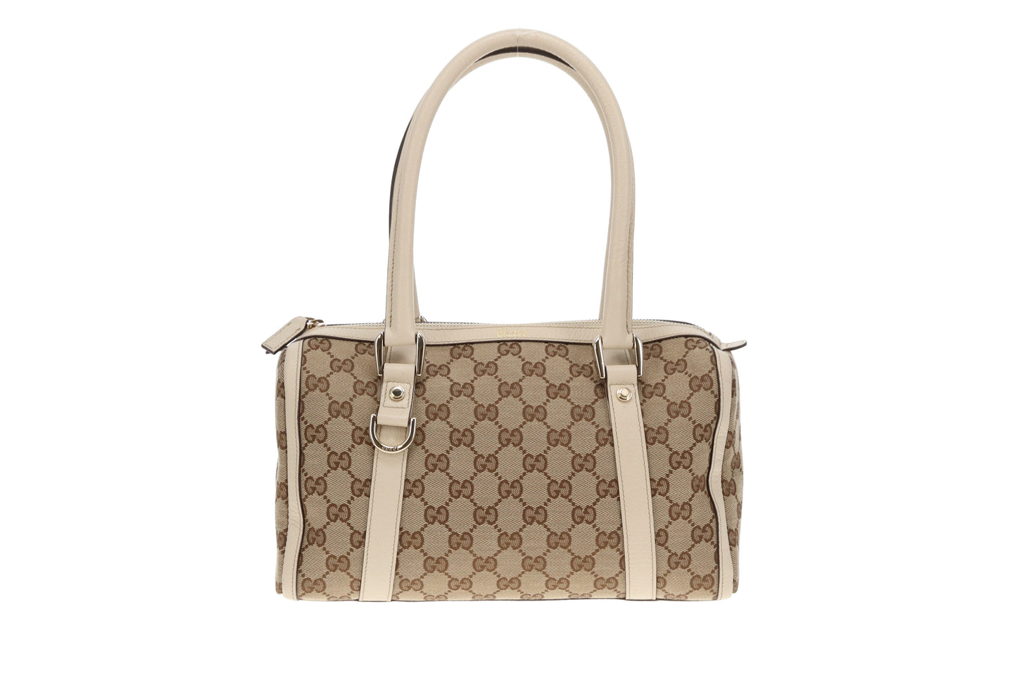 Gucci Abbey D Ring Boston Bag Ivory Vintage