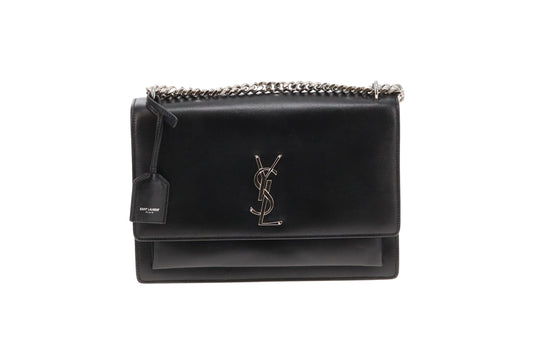 Saint Laurent Sunset Large Black SHW