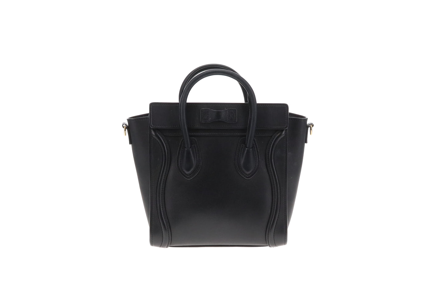 Celine Luggage Nano Black Leather GHW 2019