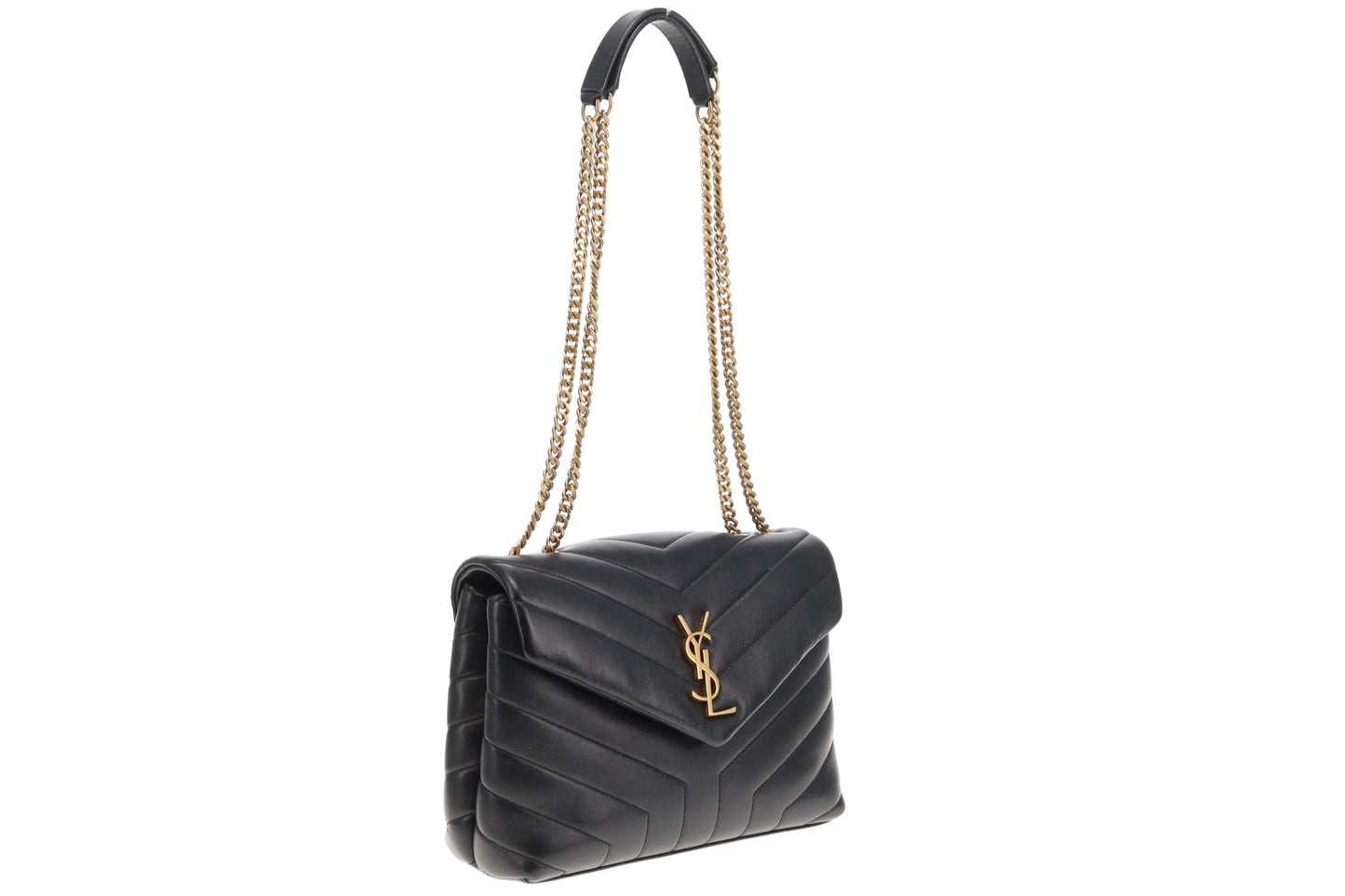 Saint Laurent Loulou Small Black GHW 2020 2