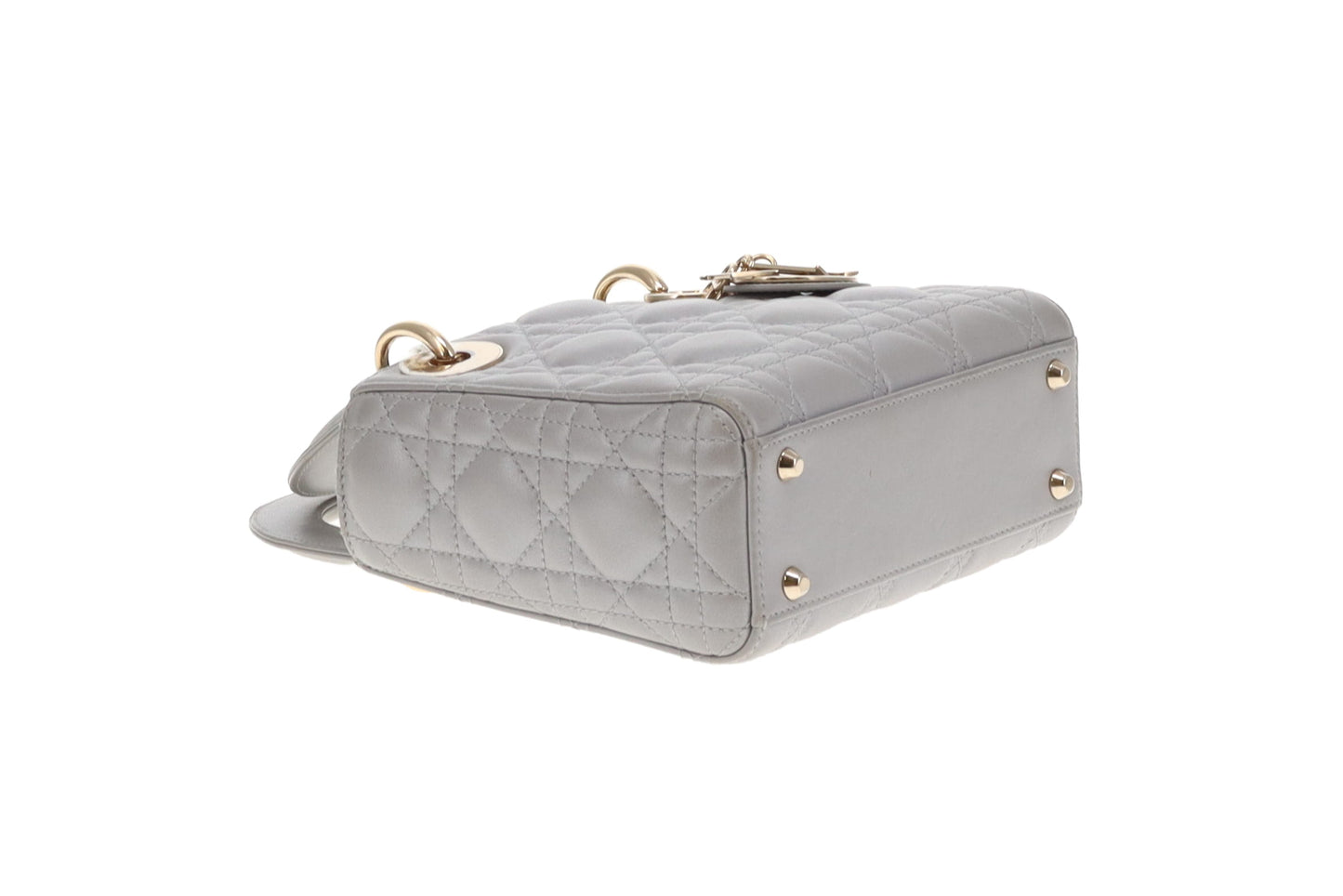 Dior Metallic Silver Mini Lady Dior Bag 2022 2