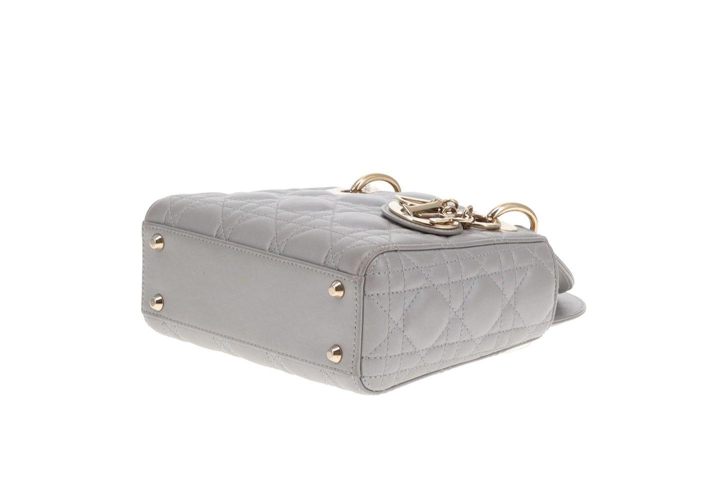 Dior Metallic Silver Mini Lady Dior Bag 2022 2