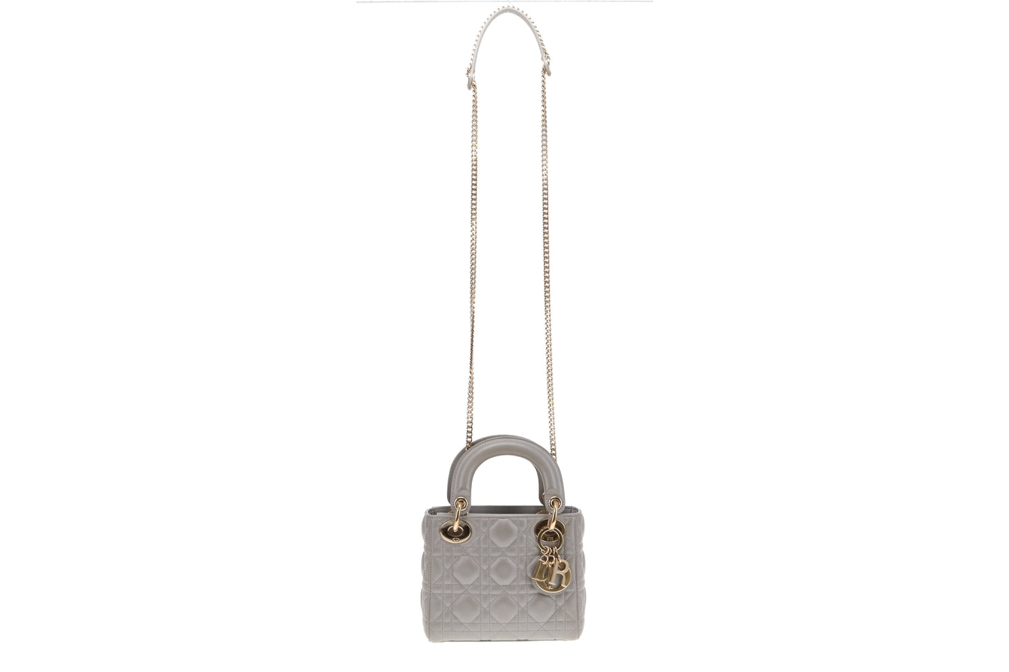 Dior Metallic Silver Mini Lady Dior Bag 2022 2