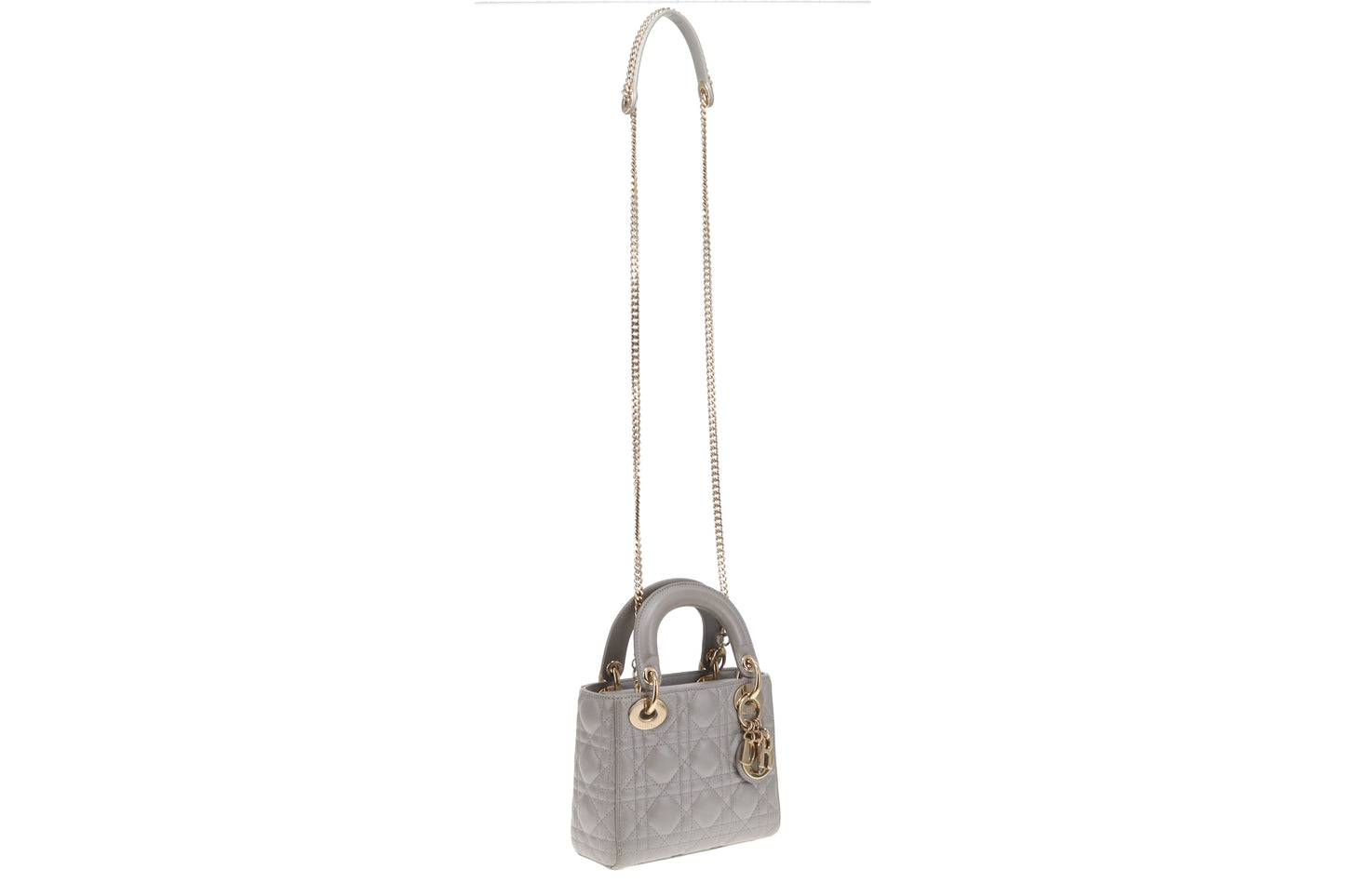 Dior Metallic Silver Mini Lady Dior Bag 2022 2
