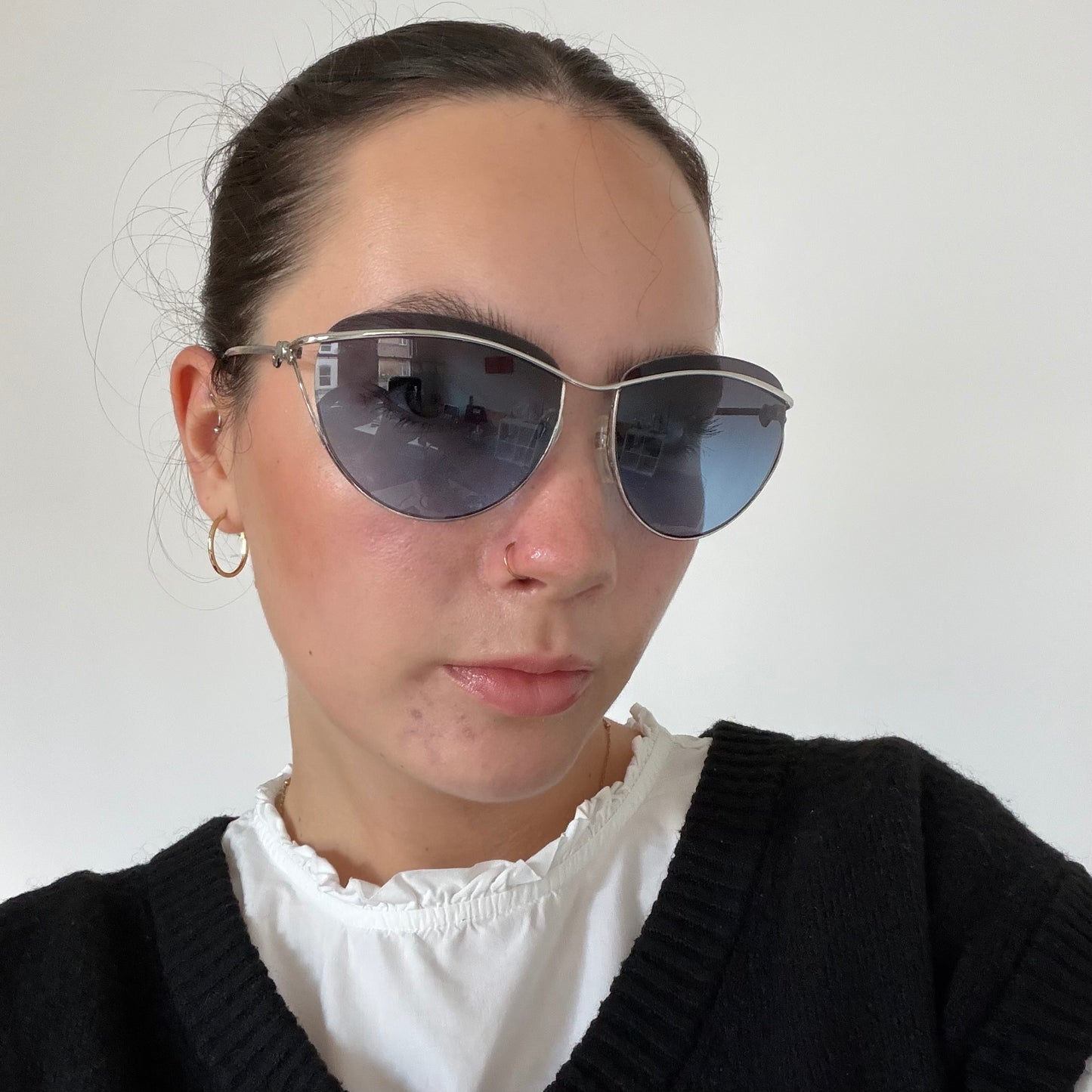 Chanel Sunglasses 4181 Silver/Blue Lens