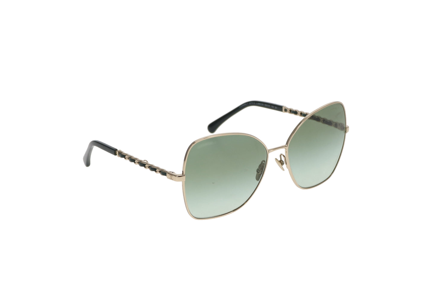 Chanel 4274 Chain Arm Green Lens Sunglasses