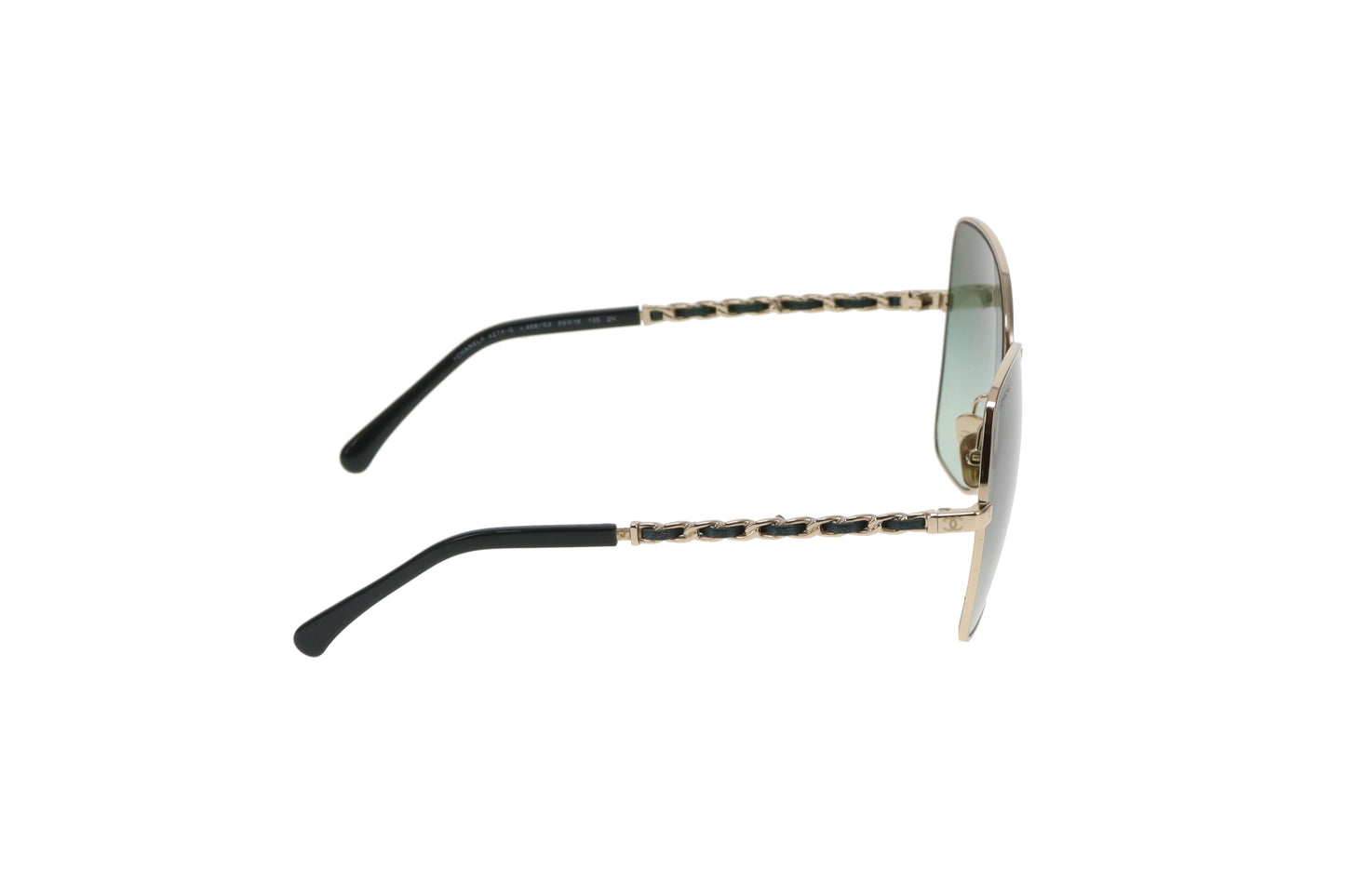Chanel 4274 Chain Arm Green Lens Sunglasses