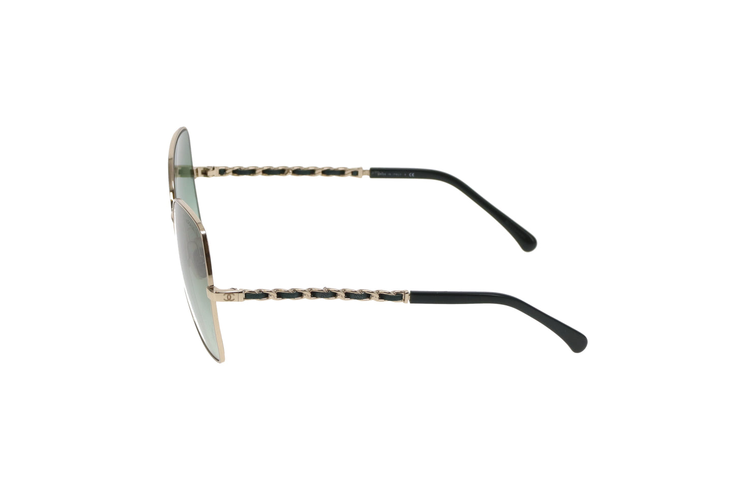 Chanel 4274 Chain Arm Green Lens Sunglasses