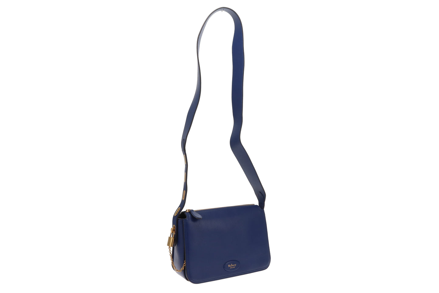 Mulberry Billie Blue Satchel Silky Calf
