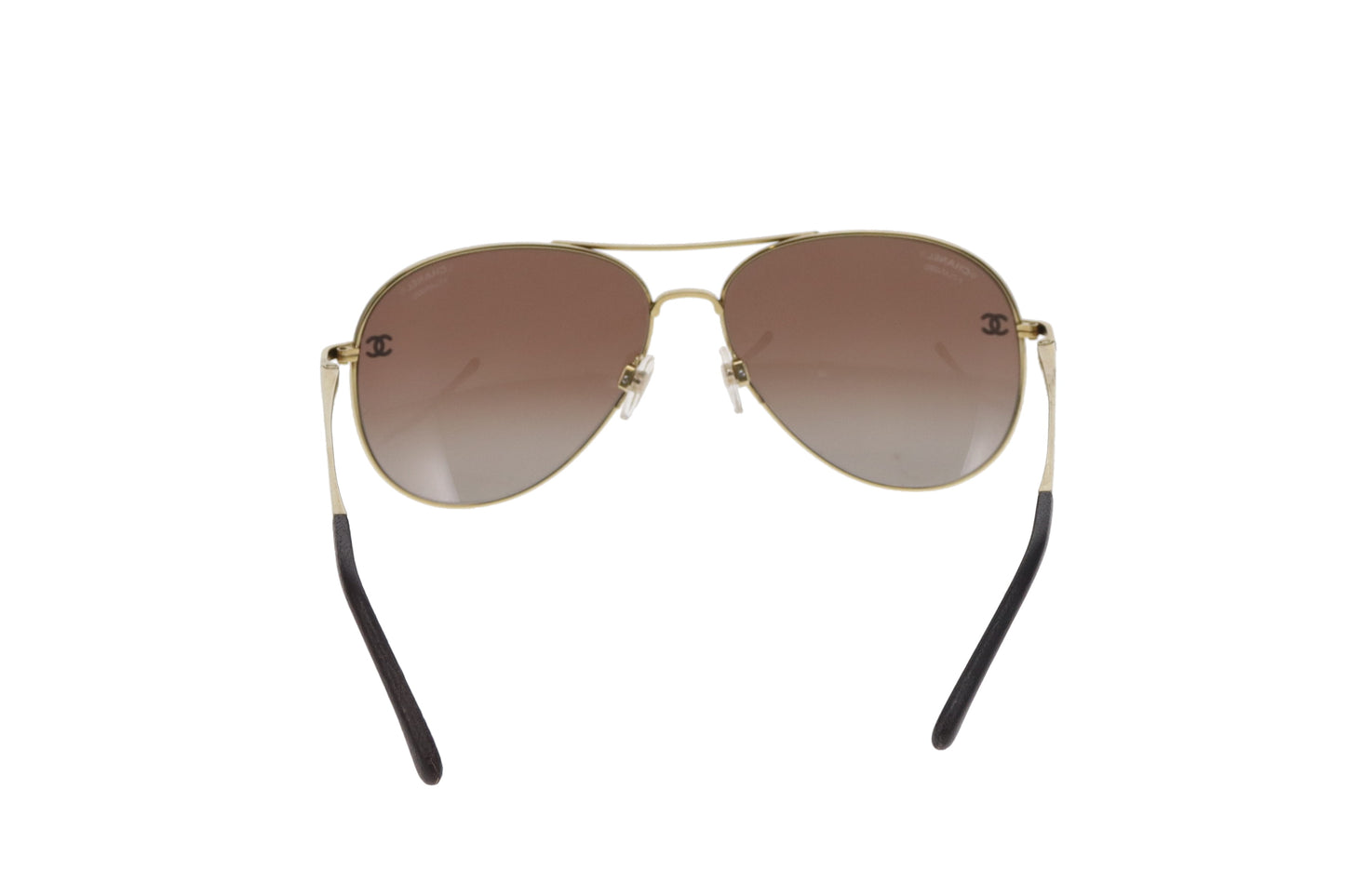 Chanel 4189 Polarized Aviators Goldtone
