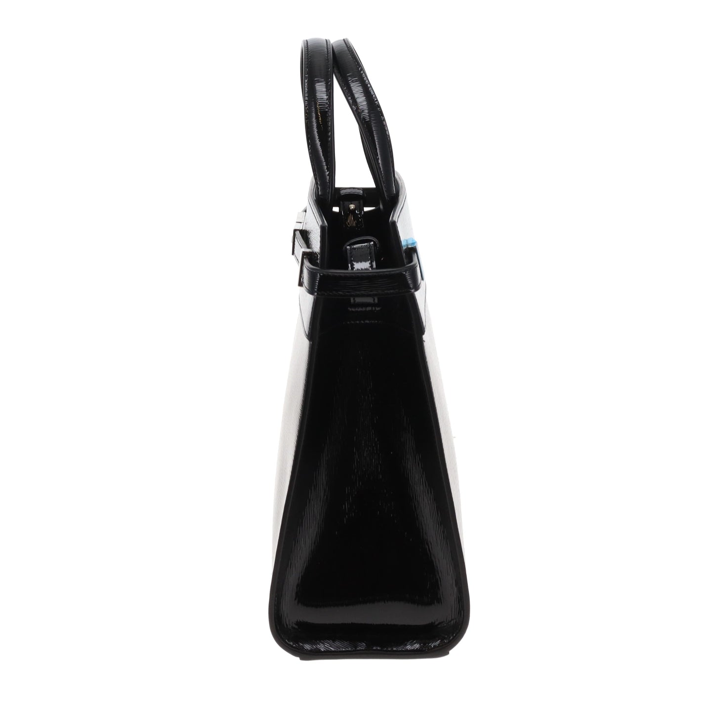 Saint Laurent Manhattan Tote Medium Black Patent Silver GW (2019)