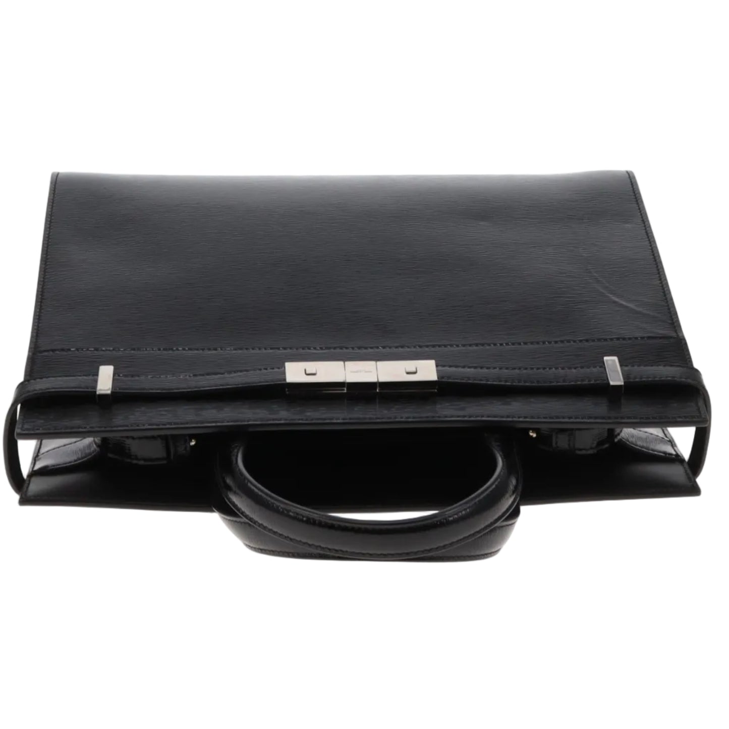 Saint Laurent Manhattan Tote Medium Black Patent Silver GW (2019)