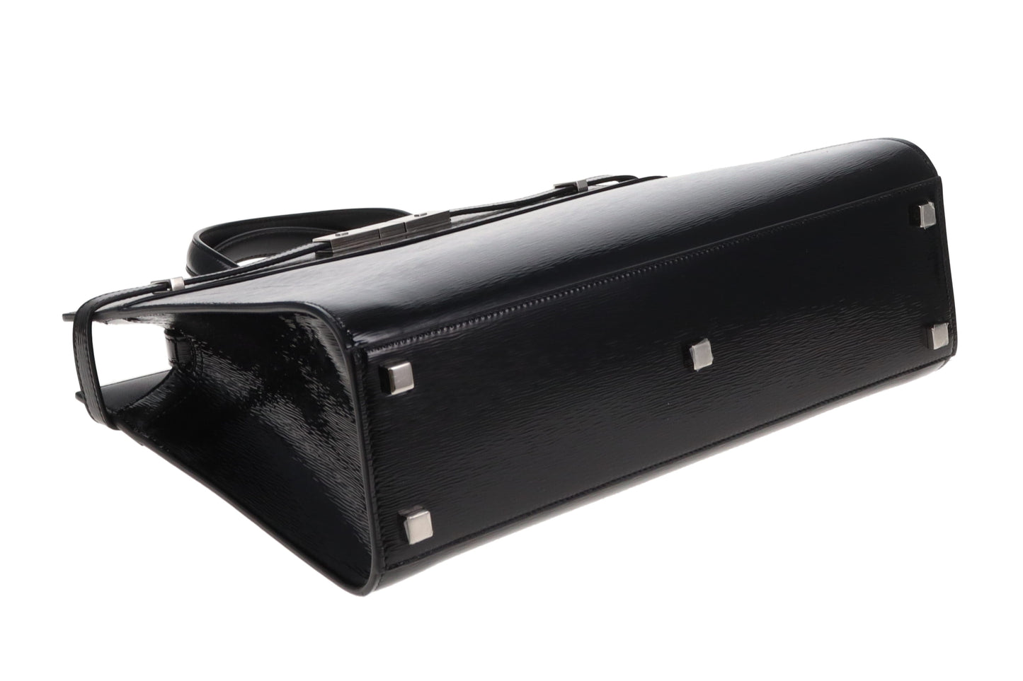 Saint Laurent Manhattan Tote Medium Black Patent SHW 2019