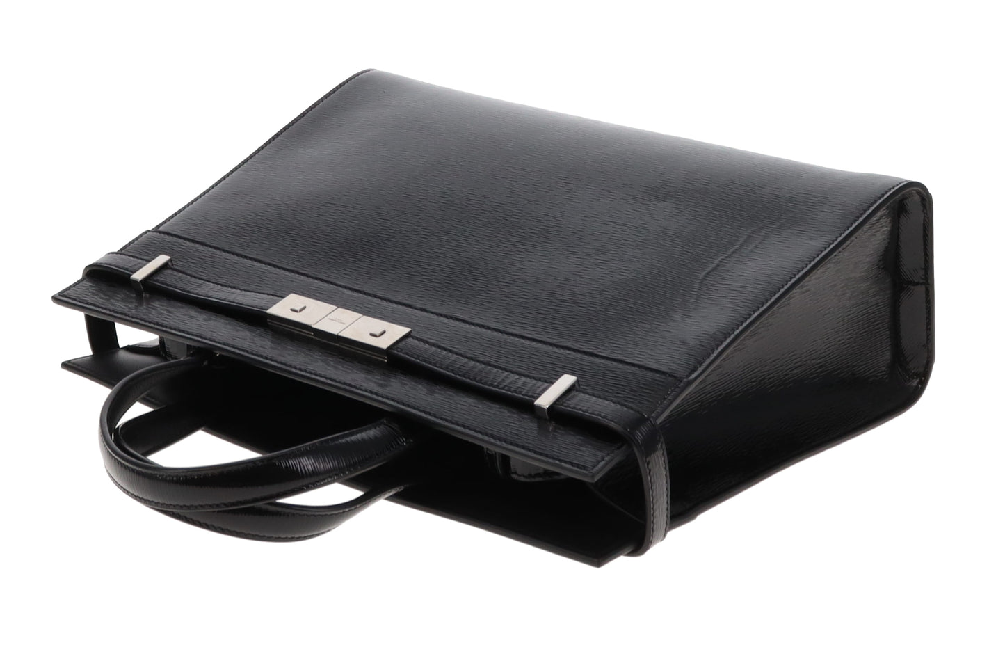 Saint Laurent Manhattan Tote Medium Black Patent SHW 2019