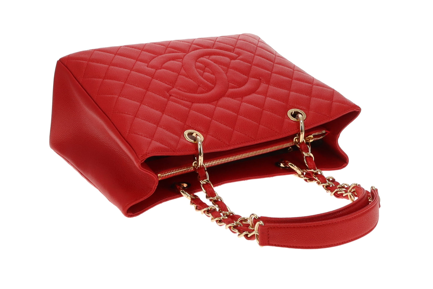 Chanel GST NM Bright Red Caviar GHW 2013/14