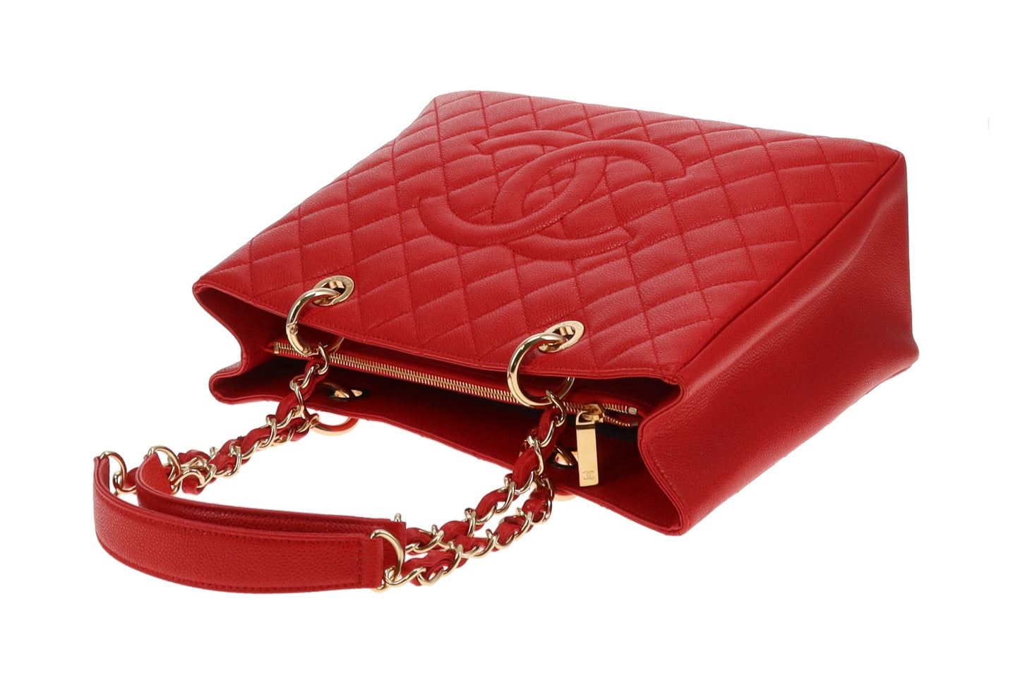 Chanel GST NM Bright Red Caviar GHW 2013/14