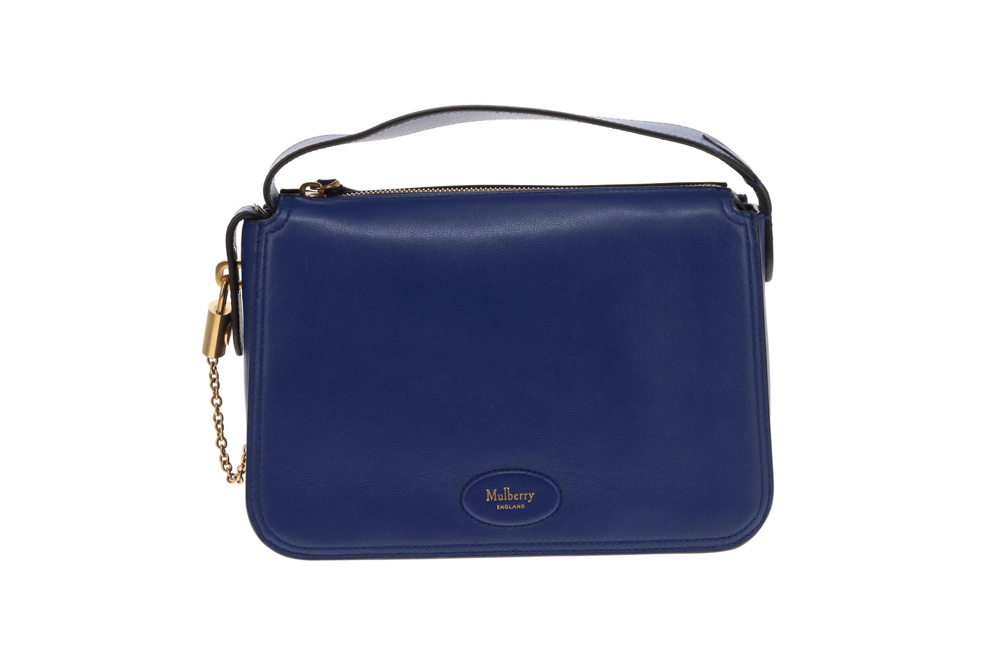 Mulberry Billie Blue Satchel Silky Calf