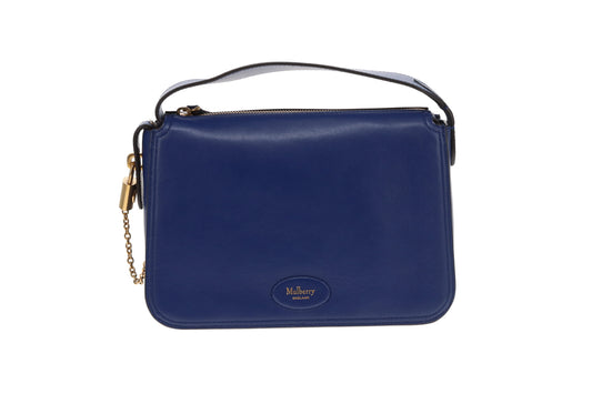 Mulberry Billie Blue Satchel Silky Calf