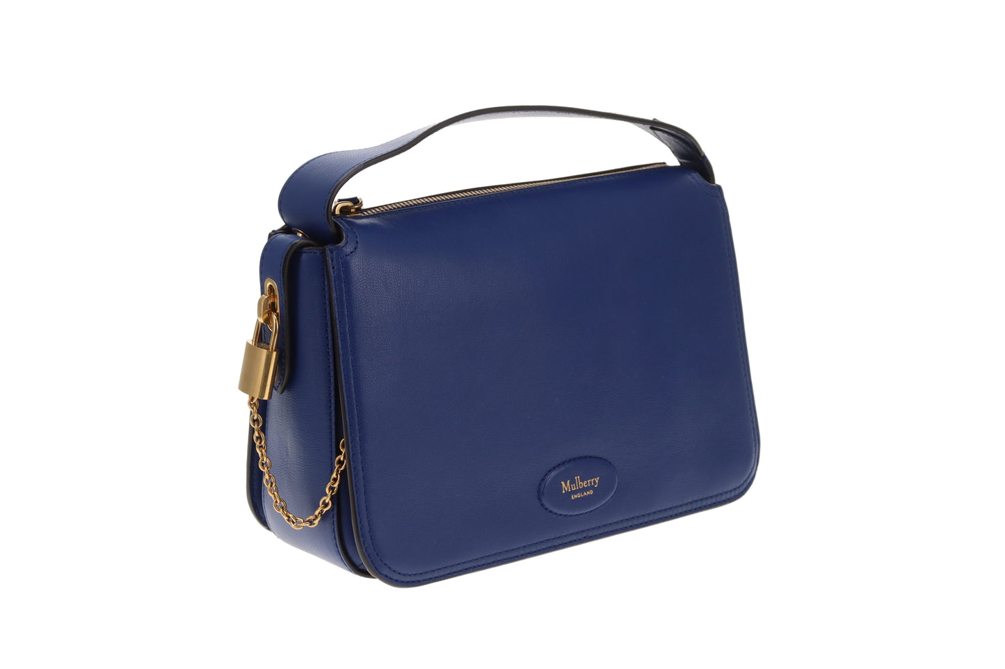 Mulberry Billie Blue Satchel Silky Calf