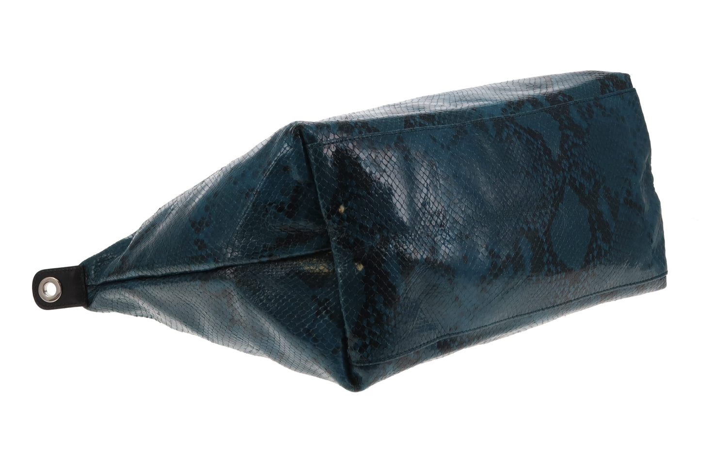 Longchamp Le Pliage Faux Snake Deep Green Shoulder Bag