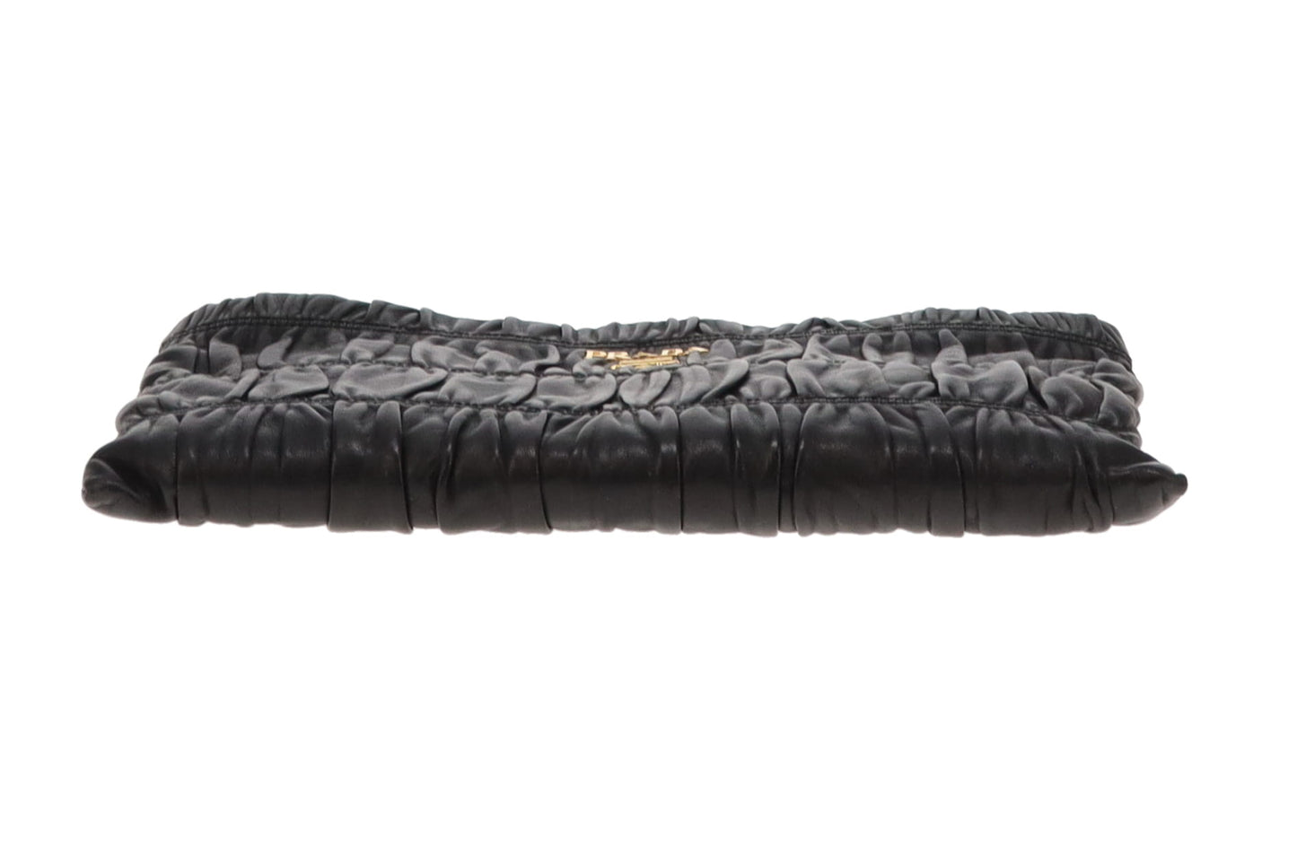 Prada Black Gaufre Clutch Bag