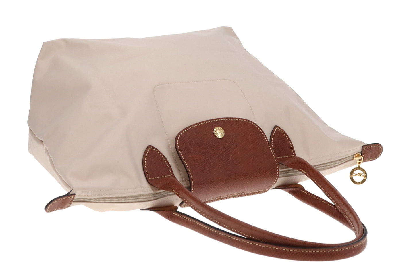 Longchamp Beige Le Pliage Shoulder Bag M